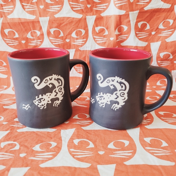 Starbucks Year of The Dragon GORGEOUS bone china 2011 Both Mugs - Picture 2 of 12